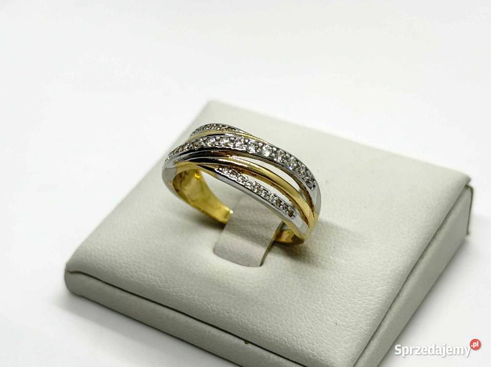 Nowy Złoty Pierścionek pr 585 442g R17 Pierścionki