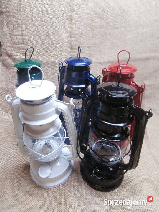 Lampa naftowa oryginalna metalowa zasilana z 230 śląskie Choroń