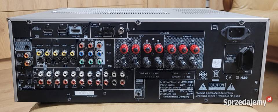 Denon AVR1509 amplituner 51 HDMI z oryginalnym