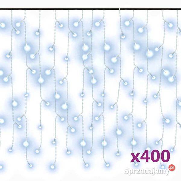 vidaXL Zasłona świetlnych sopli 10 m 400 diod Warszawa
