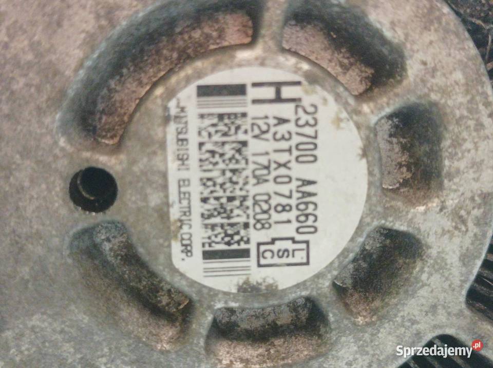 ALTERNATOR 23700 AA660 20 D Subaru Legacy V Układ elektryczny silnika sprzedam