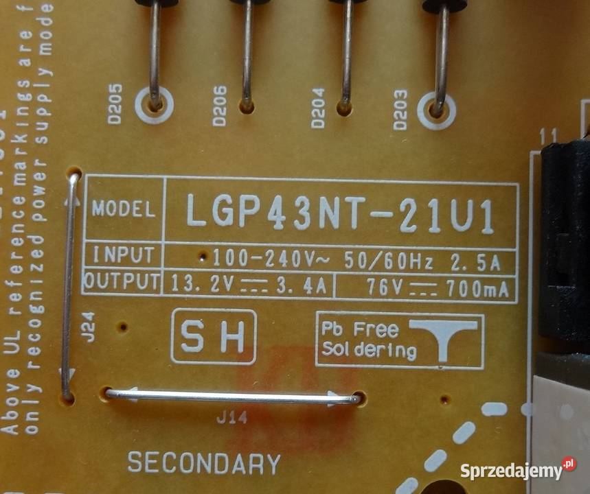 Zasilacz EAX69502103 10LGP43NT21U1 LG sprzedam