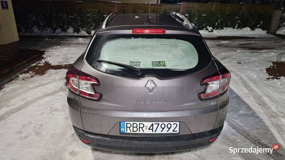 Renault Megane 15DCI 110 2014r Film Rej FV podkarpackie Zarszyn