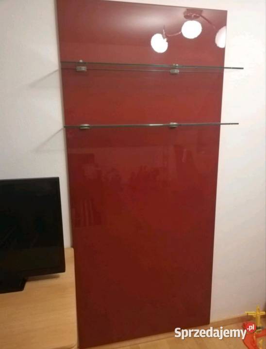 Panel ścienny z półkami szklanymi Radostynia sprzedam