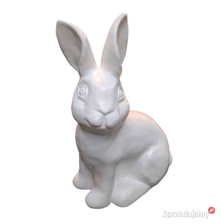 Duży Zając WIELKANOCNY Zajączek Do Ogrodu Wys31 Figurki i rzeźby