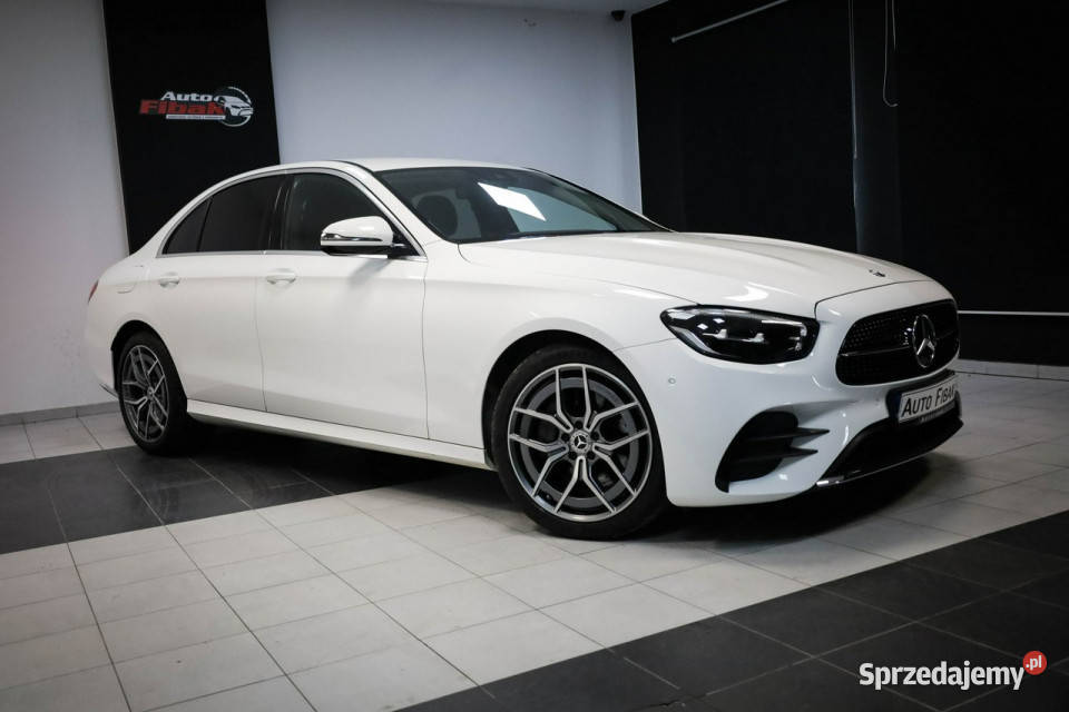 Mercedes E 220 e220d4MaticAMG LineSalon PolskaI czujnik martwego pola Mercedes-Benz łódzkie Konstantynów Łódzki
