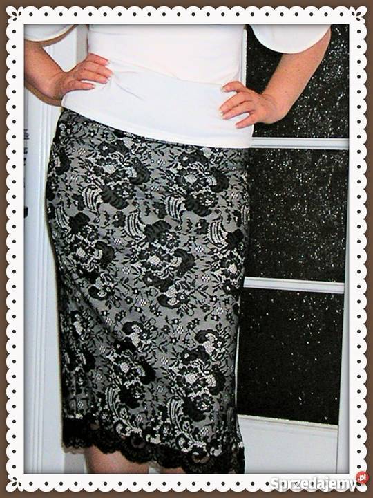 nowa spodnica czarna koronkowa M pomorskie Gdańsk