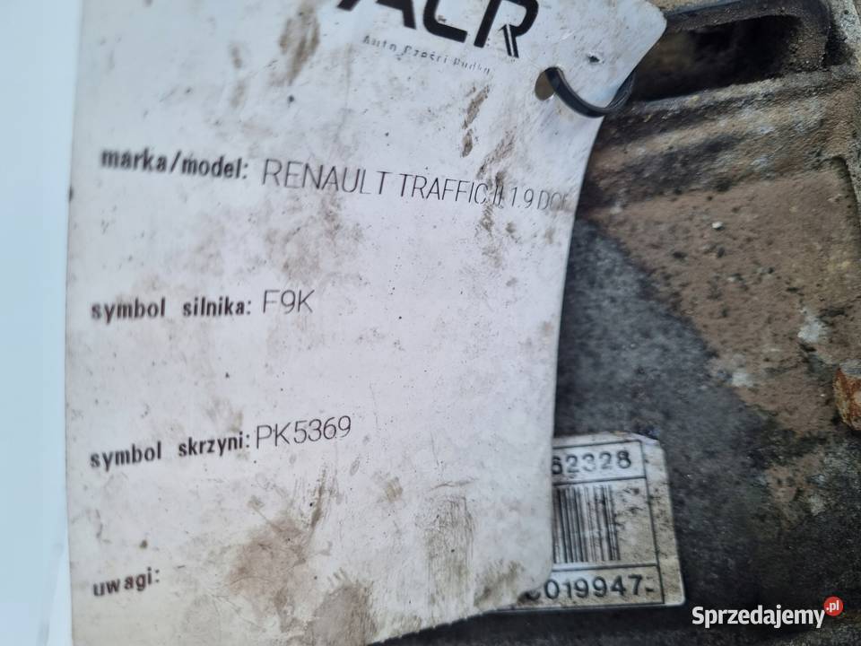 Opel Vivaro 19 DCI CDTI MANUALNA SKRZYNIA BIEGÓW Układ napędowy Rudka sprzedam