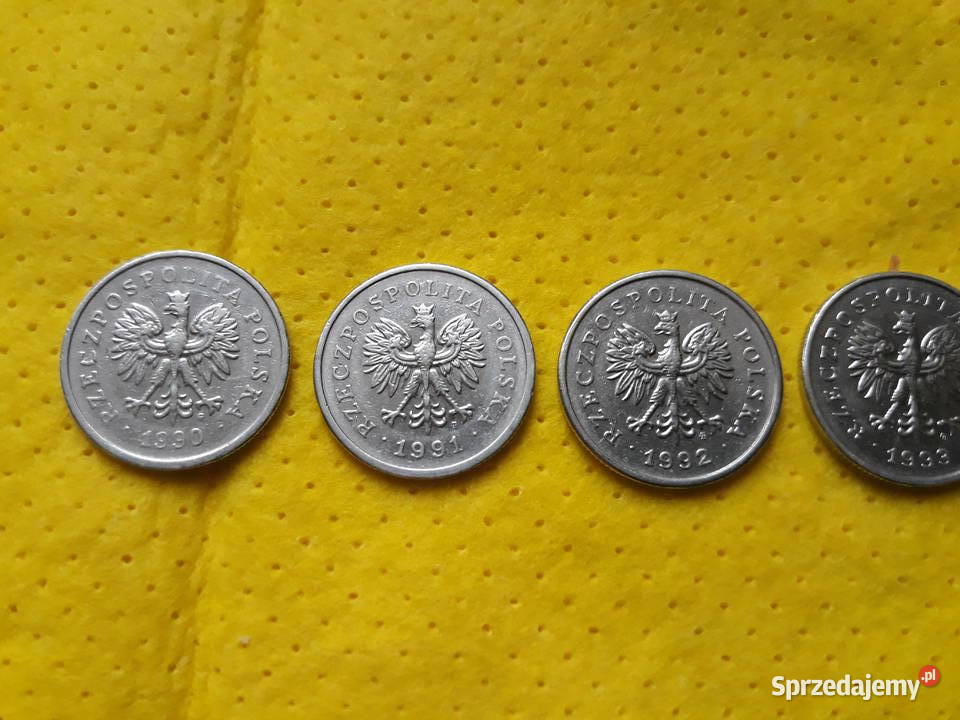 Monety obiegowe 1 1990r 91r 92r 93r 94r 95r Bukownica
