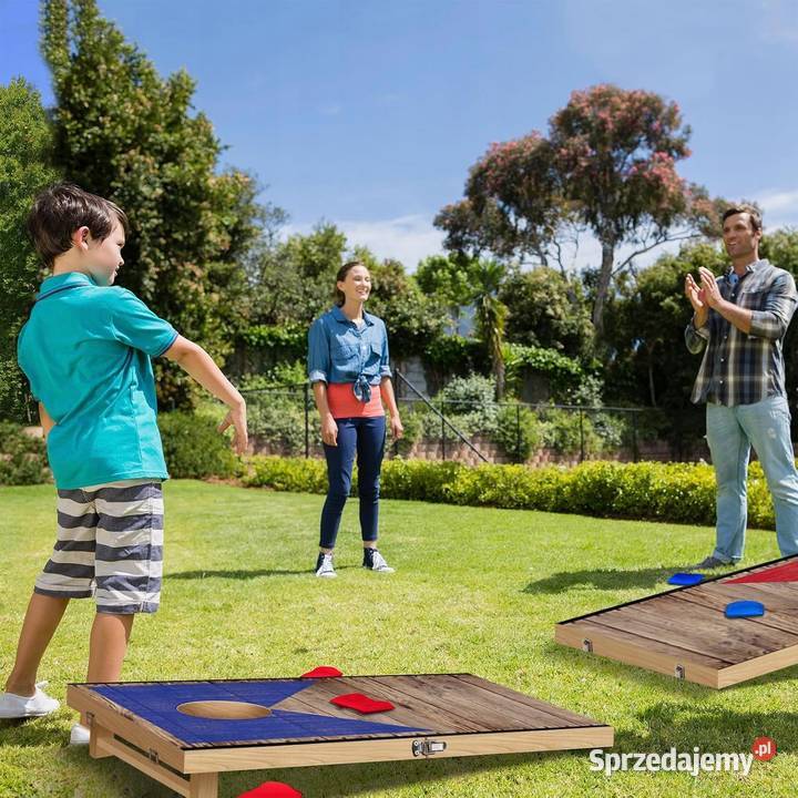 NZQXJXZ Cornhole Zestaw 90x60 Drewniane Plansze Myszyniec sprzedam