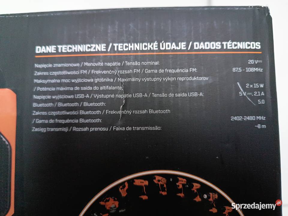 Radio warsztatowe akumulatorowe Niteo 20 V Kędzierzyn-Koźle