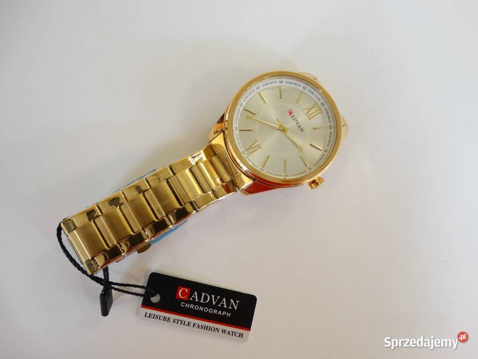 Klasyczny zegarek męski złoty z bransoletą Gorzów Wielkopolski sprzedam