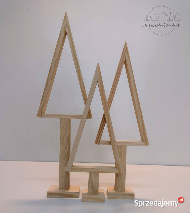 Choinki drewniane baza do ozdabiania 3 Wysokość Poznań