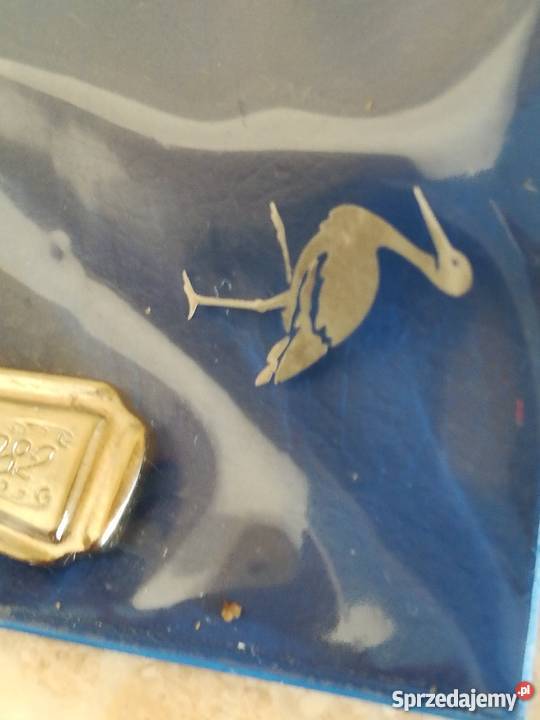 Posrebrzana łyżeczka z okazji narodzin księcia lubelskie Zamość