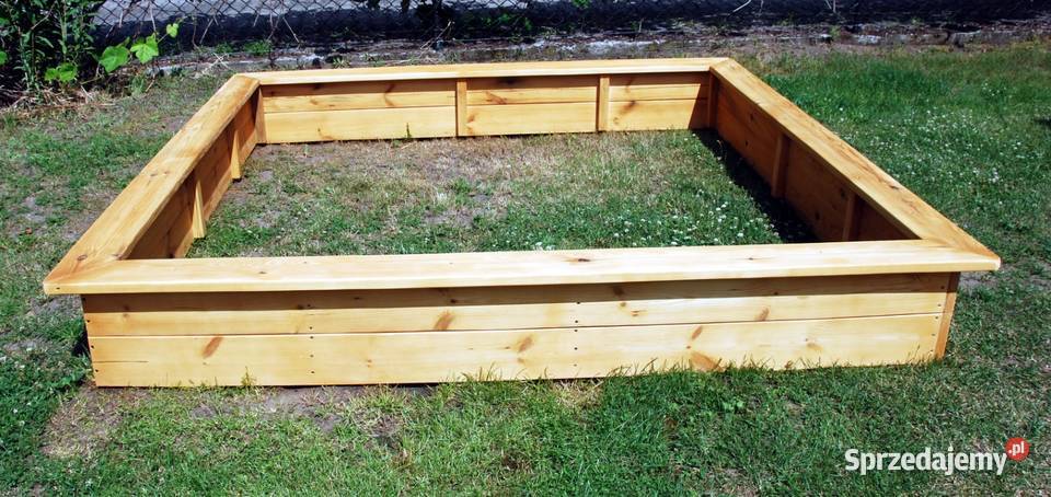 duża piaskownica 3x3m z drewna producent Pozostałe Józefów