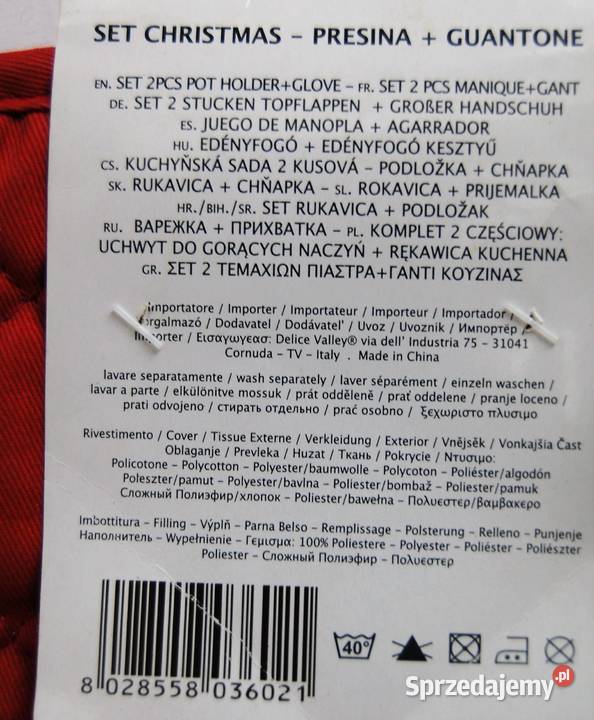 Delice Valley rękawica kuchenna i uchwyt zestaw lubelskie Lublin