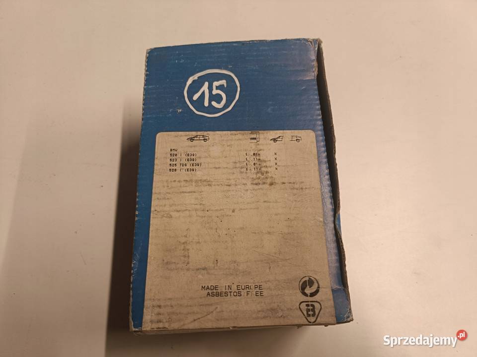 BMW E39 PRZEDNIE KLOCKI HAMULCOWE przód 636981 Rudka