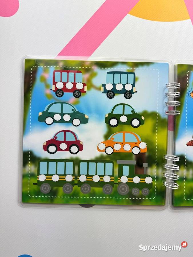 Gra edukacyjna album wielokrotnego użytku Kulki Raszyn
