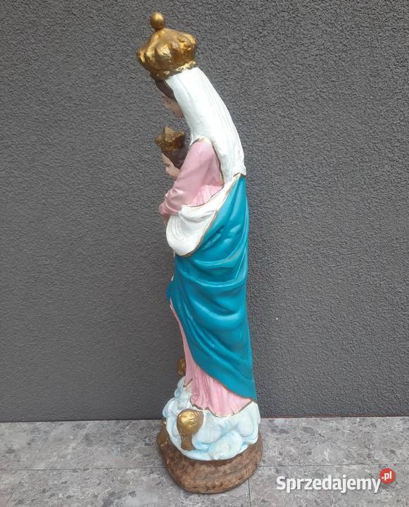 Stara figura gipsowa Matka Boska z Dzieciątkiem pomorskie Tczew