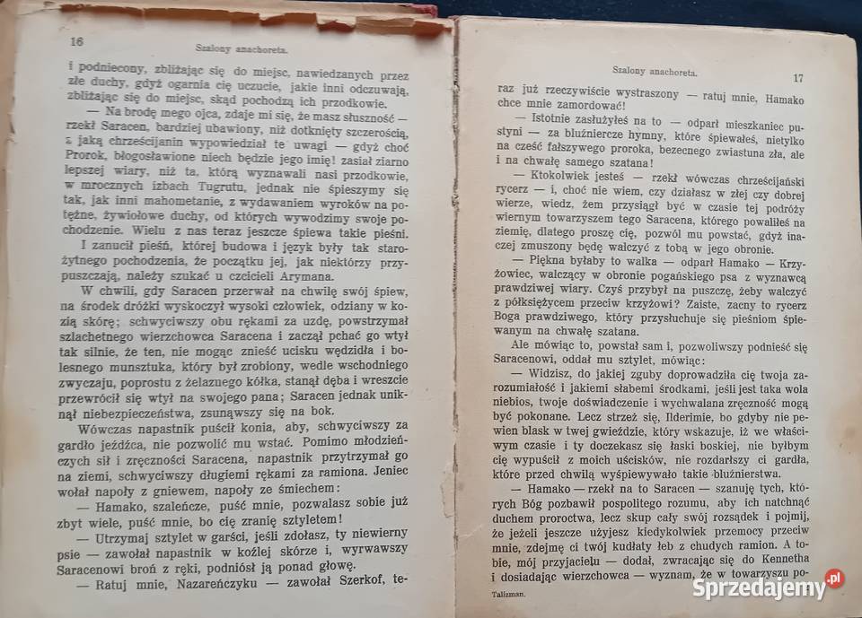 Walter Scott Talizman Książnica Atlas Lwów 1927 wielkopolskie Koźminek sprzedam