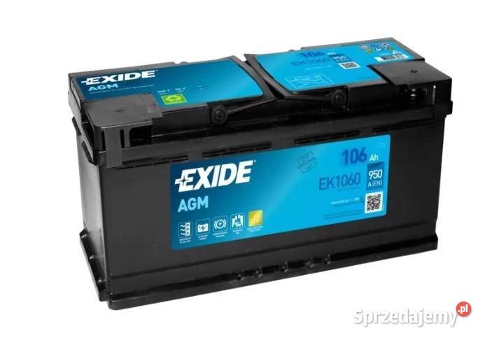 Akumulator EXIDE AGM EK1060 106Ah 950A Tczew sprzedam