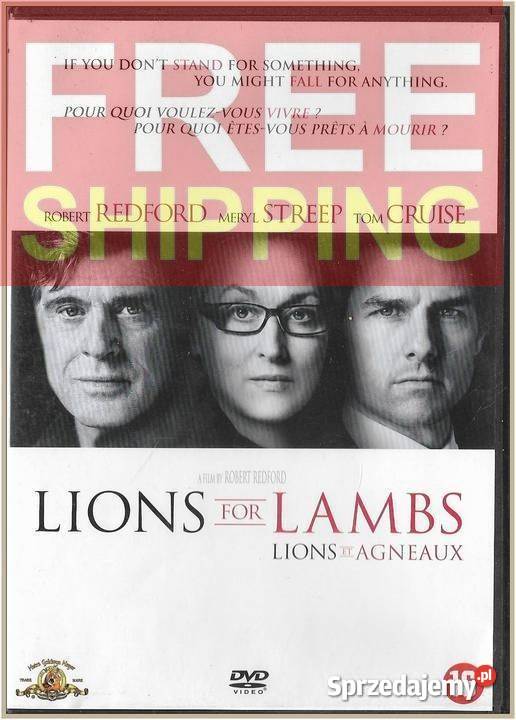 Lions et agneaux 2007 DVD Lions for Lambs 1 płyta