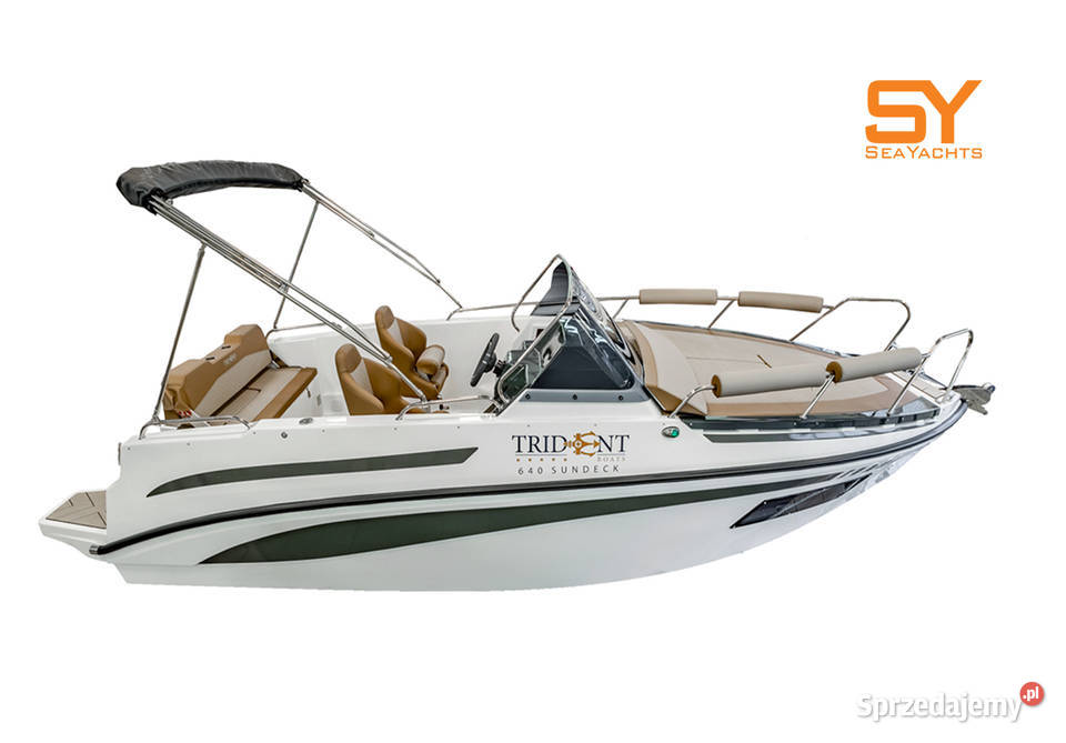 ŁÓDZ MOTOROWA TRIDENT 640 SUNDECK Z PRZYCZEPĄ dolnośląskie Wrocław
