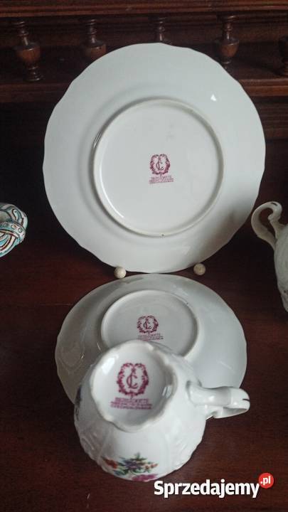Filiżanka z talerzykiem deserowym Syg CL Porcelana i szkło Gdańsk
