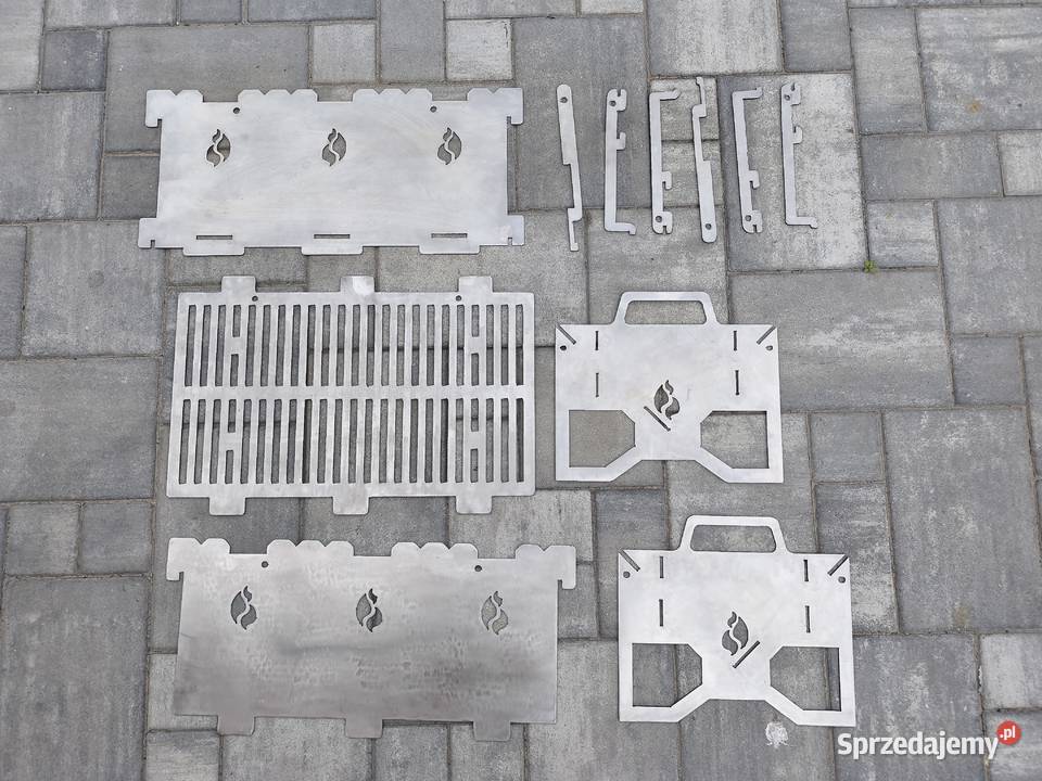 Grill nierdzewny składany turystyczny w plener świętokrzyskie Niegosławice
