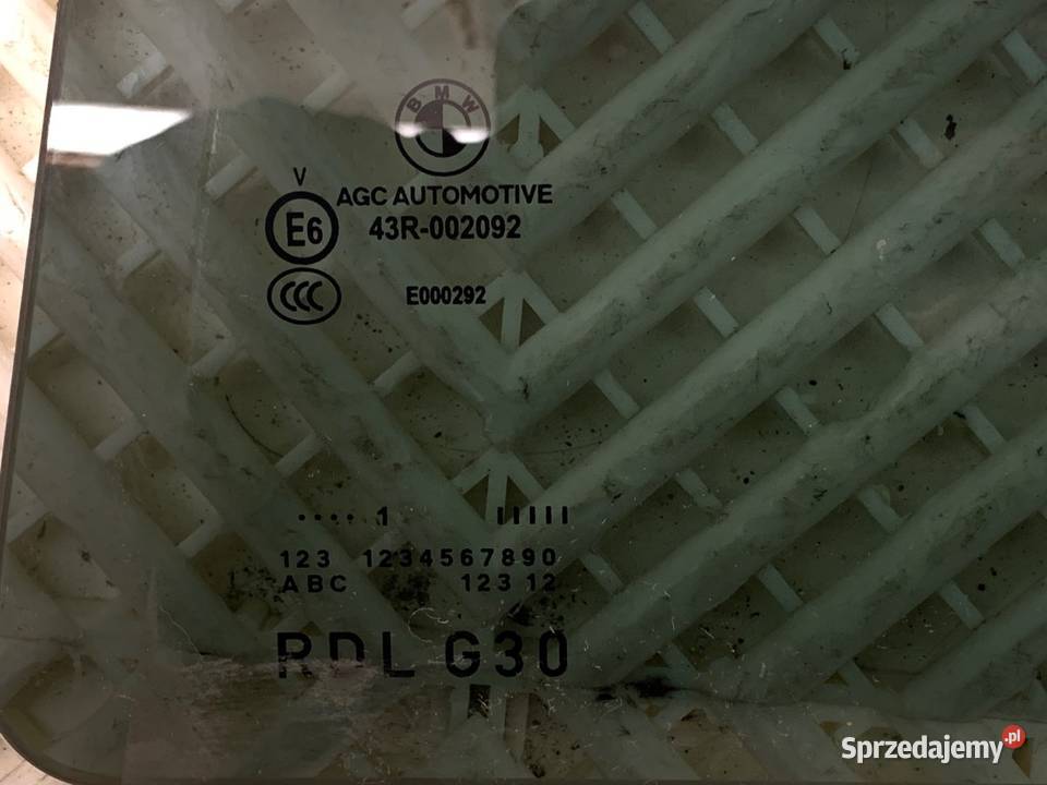 SZYBA LEWY TYŁ BMW G30 SedanLimuzyna TYLNA LEWA