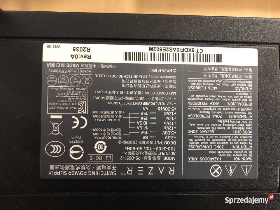 Razer Core X thunderbolt 4 eGPU Chorzów