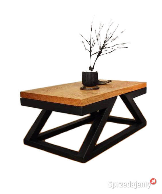 Ława Dębowa Industrialny Loft MIXTRA 100x50