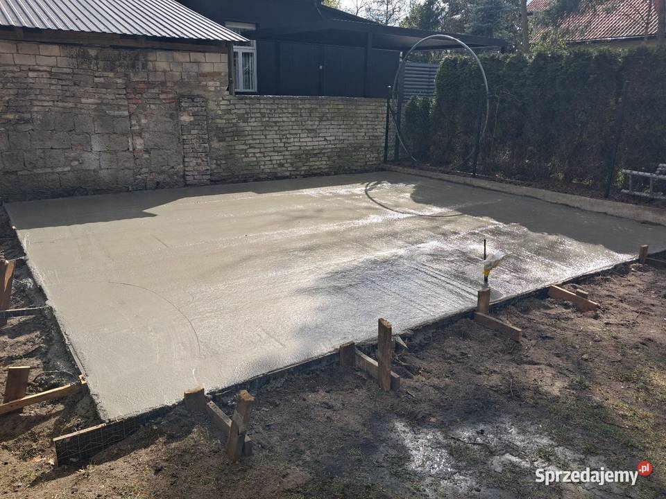 Wylewki betonowe garaże tarasy i altany mazowieckie Długa Kościelna usługi budowlane