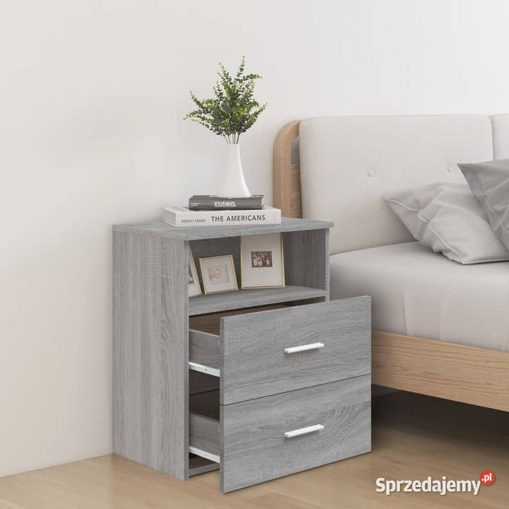 Szafka nocna szary dąb sonoma 50x32x60 WM815860