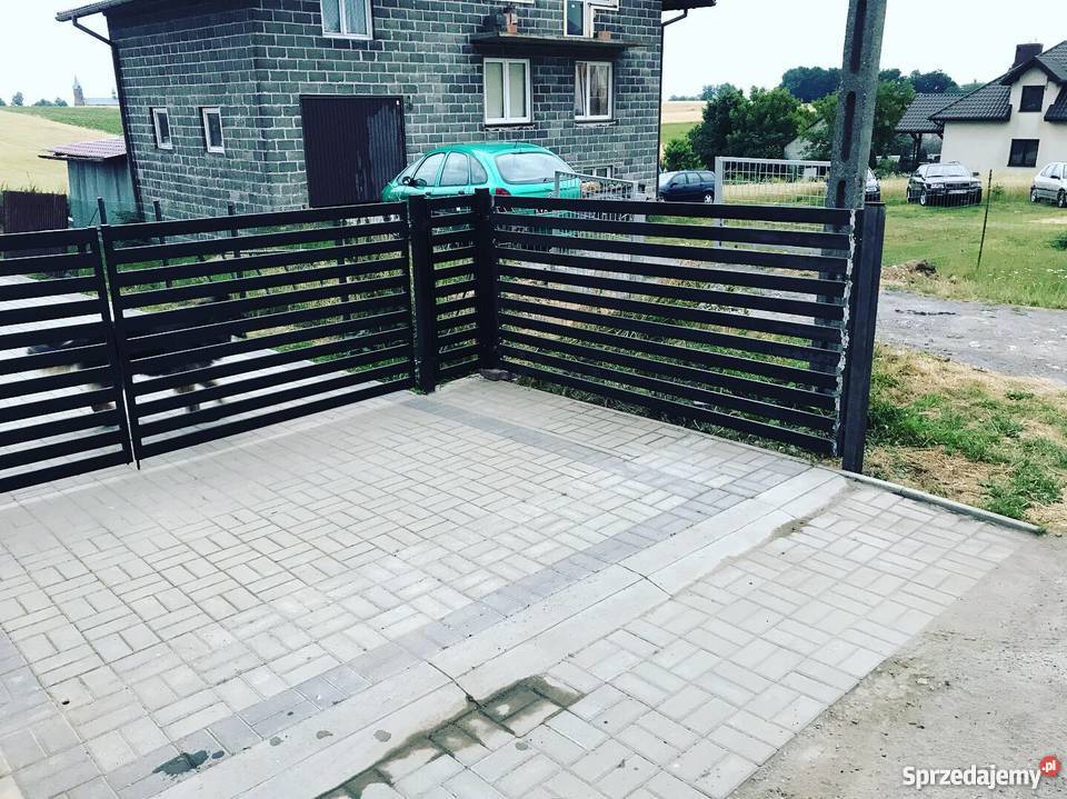 Brama furtka bramka przęsło dzwi zagroda Olkusz