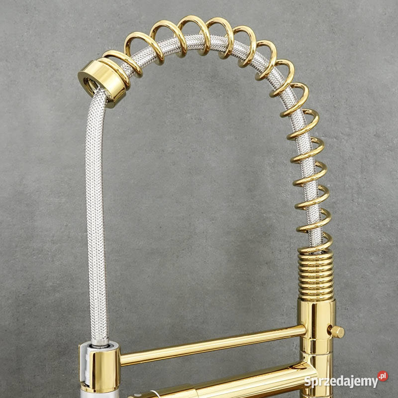 Bateria kuchenna stojąca antyczne złoto BENT