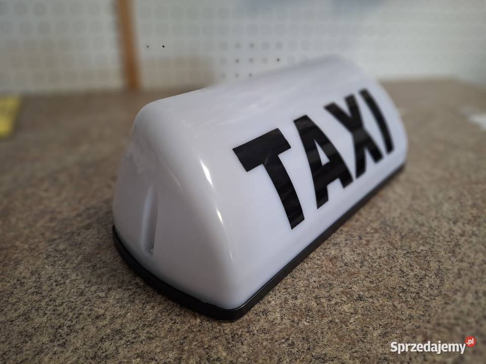 Szpakówka lampa taxi kogut na magnes biały żółty Kraków sprzedam