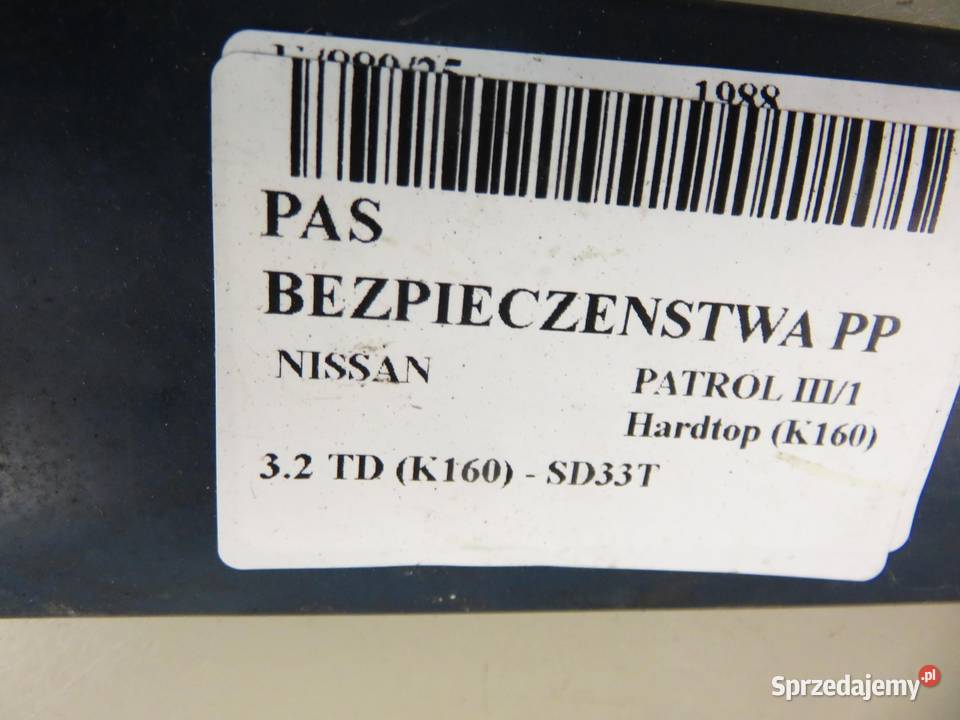 PAS PRAWY PRZEDNI NISSAN PATROL III sprzedam