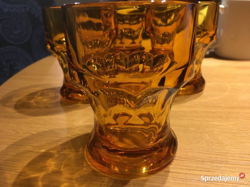 włoskie miodowe szklaneczki inny kolor sprzedam