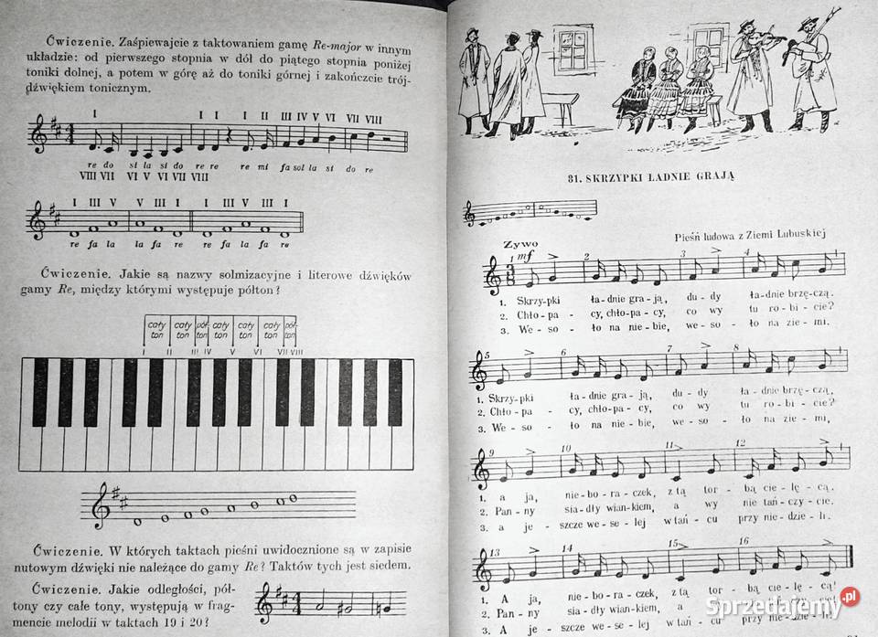 Szósta klasa śpiewa M Kaczurbina L Rok wydania 1964 Chełm