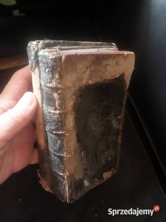 Stare książki XVIIw Kuriozum schowek sekretna Grójec
