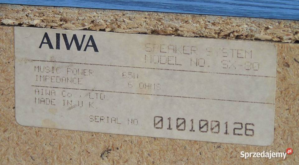 Świetne kolumny stereo Aiwa SX80 mocne DOSTAWA Jasło