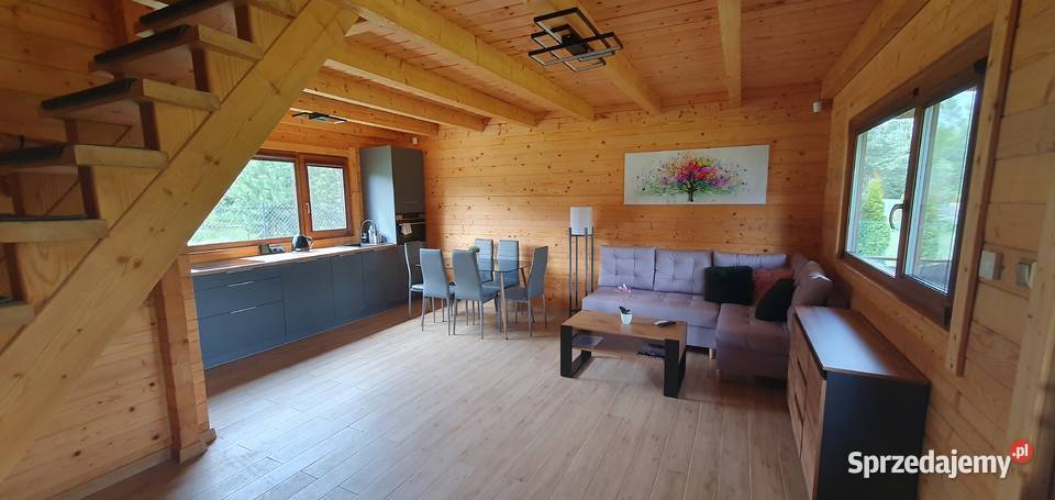 Domki domek z bala plaży jezioro Głuszyńskie Pozostałe