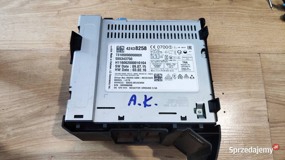 OPEL ASTRA K MODUL RADIA RADIO SILVERBOX Bytom