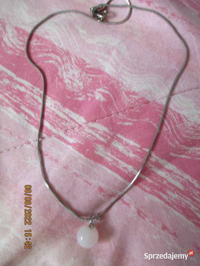Łańcuszek z perełką sztuczna biżuteria Warszawa