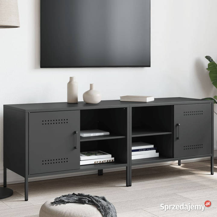 Szafki pod telewizor 2 czarne 68x39x505 stalowe Warszawa