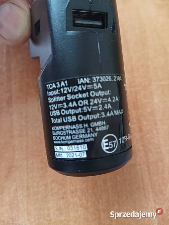 Ładowarka samochodowa USB trwonić plus Bieruń