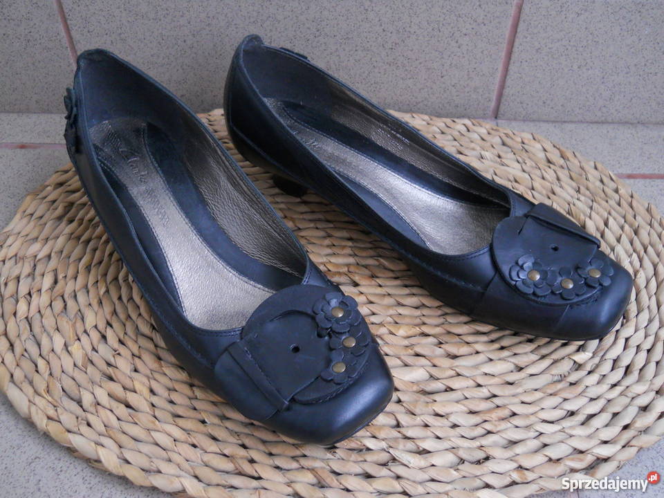 Clarks 100 Skóra wygodne Półbuty Skórzane Rozmiar 39