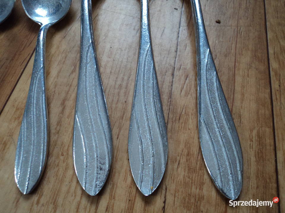PRL aluminiowe sztućce nieużywane małopolskie Nowy Sącz