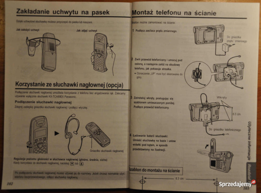 PANASONIC KXTCD735PD Komfortowy cyfrowy telefon wielkopolskie Poznań sprzedam